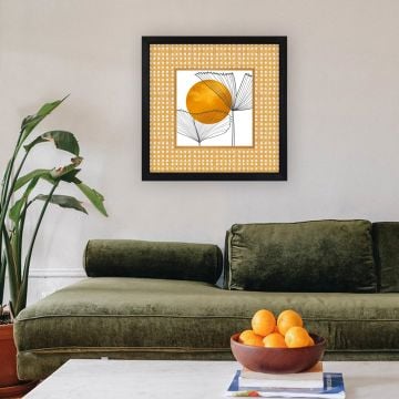 Alpanos Decoratief ingelijst schilderij | 100% glas | Houten lijst | UV-print | 32x32 cm