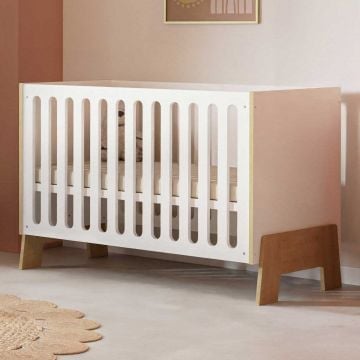 Babybed Albizia | 147,2 x 75,2 x 83,4 cm | Afneembaar bedhek | Wit