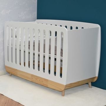 Babybed Firmiana | 128,9 x 64,2 x 88,1 cm | Wit