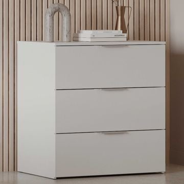 Ladekast Micheline - 80x41x81cm - 3 lades - wit