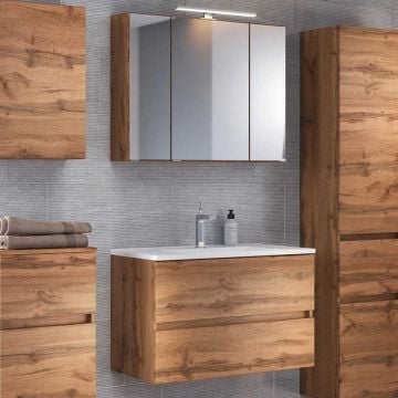 Wastafelmeubelset Brama 80cm - wotan eik