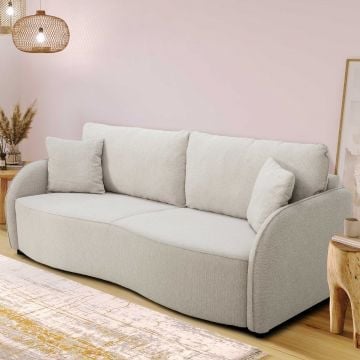 3-zitsbank Bari 215x100x88cm - met opbergruimte - beige