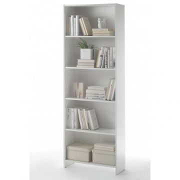 Open boekenkast Bobby | 60 x 24 x 175 cm | Wit