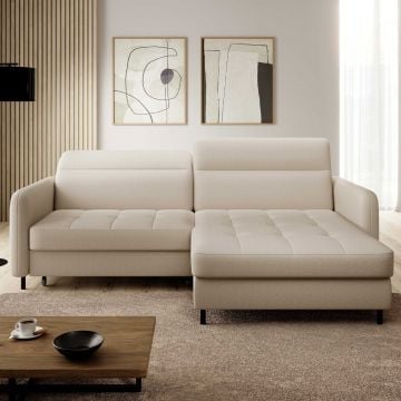 Hoekzetel Geudens | 228 x 165 x 100 cm | Beige