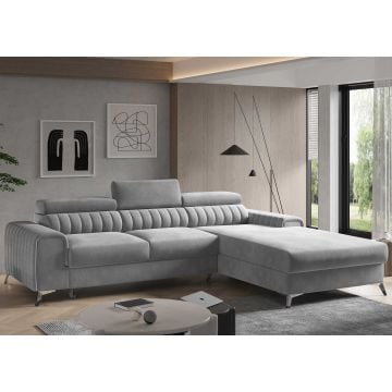 Hoekzetel Gray | 278 x 205 x 92 cm | Grijs