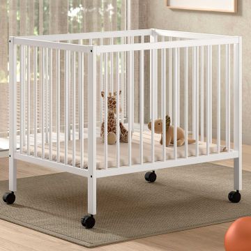 Babypark Dino | 95 x 75 cm | verstelbaar | wit beukenhout