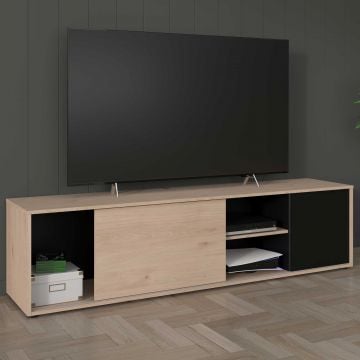 TV-meubel Owen - 180x40x47cm - eikdecor/zwart