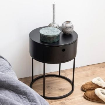 Tweede kans Nachtkastje Paolo ø40cm - zwart