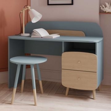 Kinderbureau Firmiana | 99 x 48 x 76,1 cm | Blauw