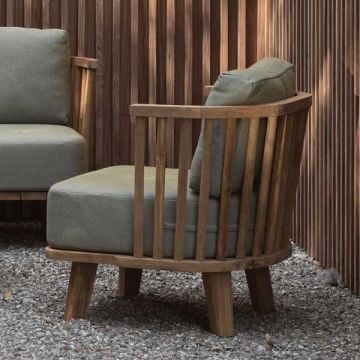 Fauteuil tuin Casablanca | Exclusief zitkussens | 80 x 70 x 70 cm | Teakhout