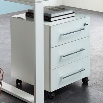 Ladeblok Mouna 3 lades - wit