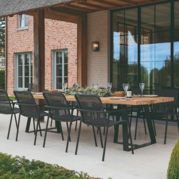 Tuintafel Margarite 250x110 - teak