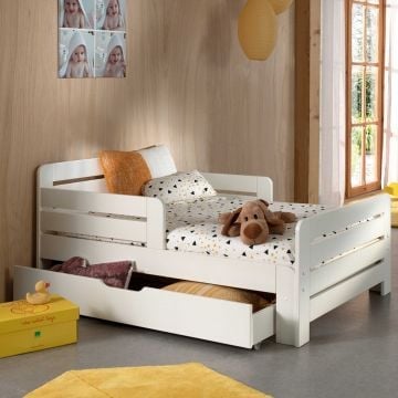 Meegroeibed Jumper met bedlade - wit