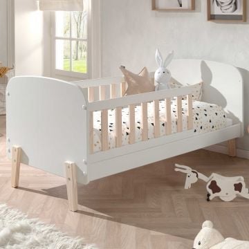 Peuterbed Kiddy 70x140cm - wit/hout