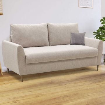 3-zitsbank Lino - 180x78x92cm - beige stof