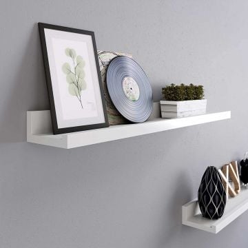 Zwevende Planken Set van 2, Wit Hoogglans 60 x 10cm