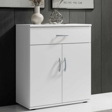 Commode Viviane 60cm met 2 deuren & 1 lade - wit