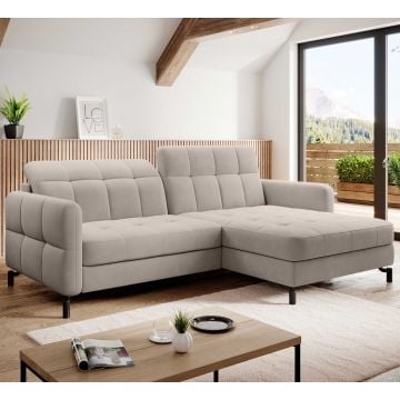 Hoekzetel Chory | 225 x 160 x 105 cm | Beige