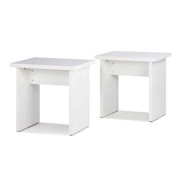 Set van 2 krukjes Munich - wit