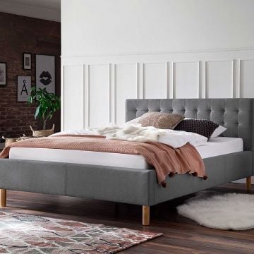Bed Marilou 140x200 - grijs