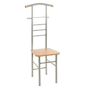 Kledingrek met zitvlak | 50 x 46 x 119 cm | 90 kg draagvermogen