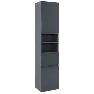 Kolomkast Cardiff | 40 x 35 x 180 cm | Grijs
