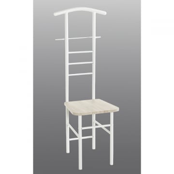 Kledingrek met zitvlak | 50 x 46 x 119 cm | 90 kg draagvermogen