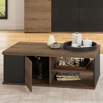 Salontafel Magda | 110 x 60 x 40 cm | Brown Matte Black