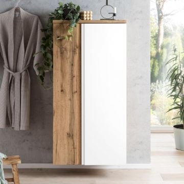 Middelgrote opbergkast Varese | 65 x 35 x 130 cm | Wit