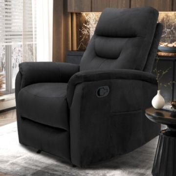 Relaxfauteuil Breda | 79 x 96 x 100 cm | Manueel verstelbaar | Zwart