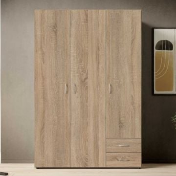 Kledingkast Base | 120 x 52 x 177 cm | Oak-design