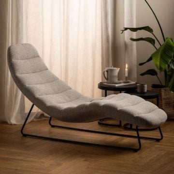 Ligstoel Chaplin | 63 x 156 x 86 cm | Beige
