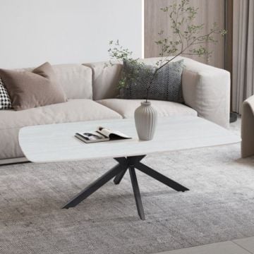 Salontafel Barok | 130 x 70 x 45 cm | Grijs