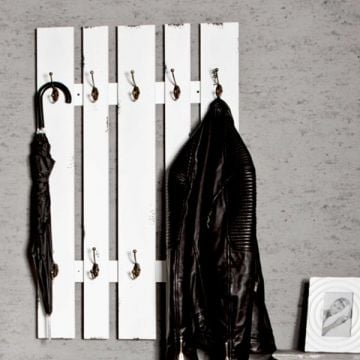 Wandkapstok | 65 x 9 x 100 cm | Wit