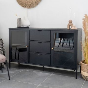 Dressoir Dalby | 140 x 40 x 85 cm | Zwart