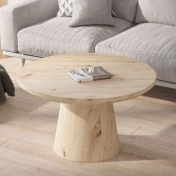 Salontafel Lukas | Ø80 x 45 cm | Old Oak-design