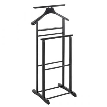 Kledingrek met broekenhanger | Zwart design