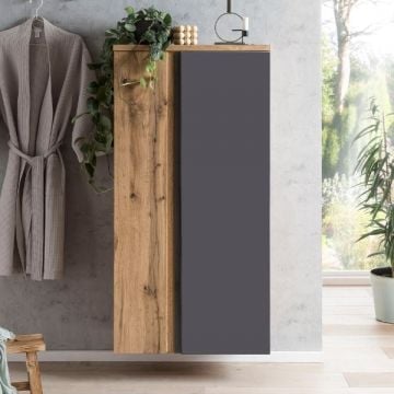Middelgrote opbergkast Varese | 65 x 35 x 130 cm | Grijs
