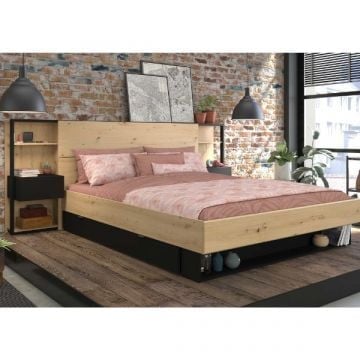 Tweepersoonsbed Stamp | Tweepersoonsbed, hoofdbord en bedladenset