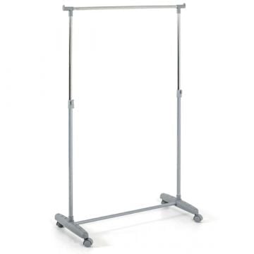Kledingrek met chromen rail | 81 x 39 x 96 cm | In hoogte verstelbaar