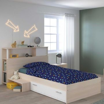 Kinderkamercombinatie Charly 90x190 | Kinderbed, achterbouwstuk