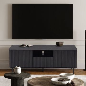Lagos 140 cm TV Meubel - Donkerbruin MDF.