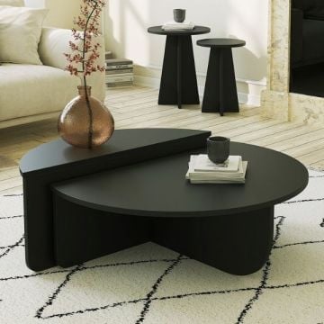Salontafel Woody Fashion | 90 x 60 x 30 | Zwart