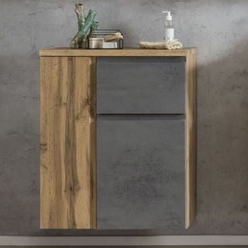 Bijzetkast badkamer Varese | 65 x 35 x 64 cm | Betonkleur
