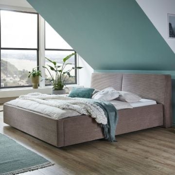 Kofferbed Mitoma | 180 x 200 cm | Taupekleurig design