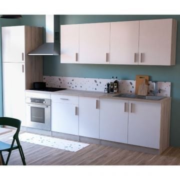 Keukenset Romanie 320cm | Exclusief toestellen | Wit