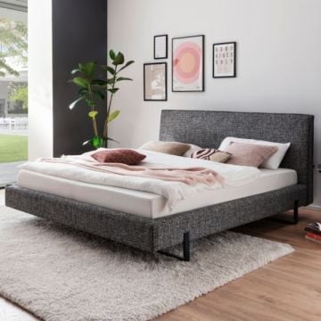 Tweepersoonsbed Sykes | 180 x 200 cm | Zwart-witdesign