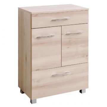 Bijzetkast badkamer Portofino | 60 x 35 x 79 cm | Beech Oak-design