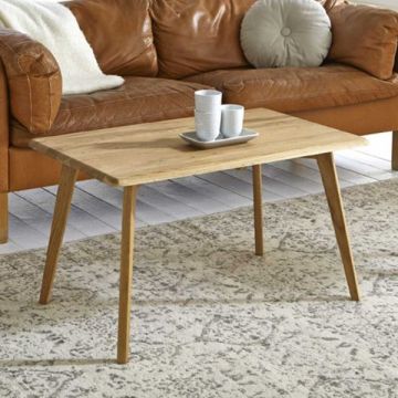 Salontafel | 80 x 50 x 45 cm | Massief eikenhout