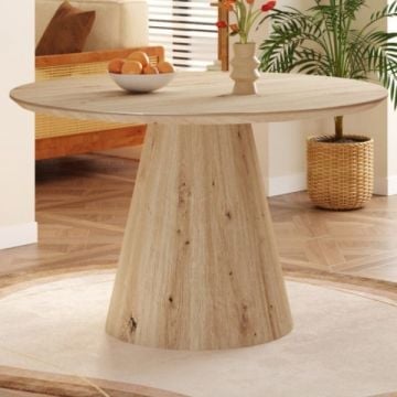 Eettafel Tigo | Ø120 x 75 cm | Old Oak-design